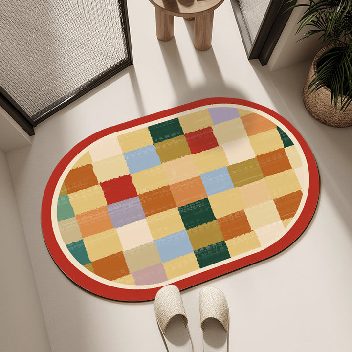 Geometric Pattern Bath Mat Bowlift