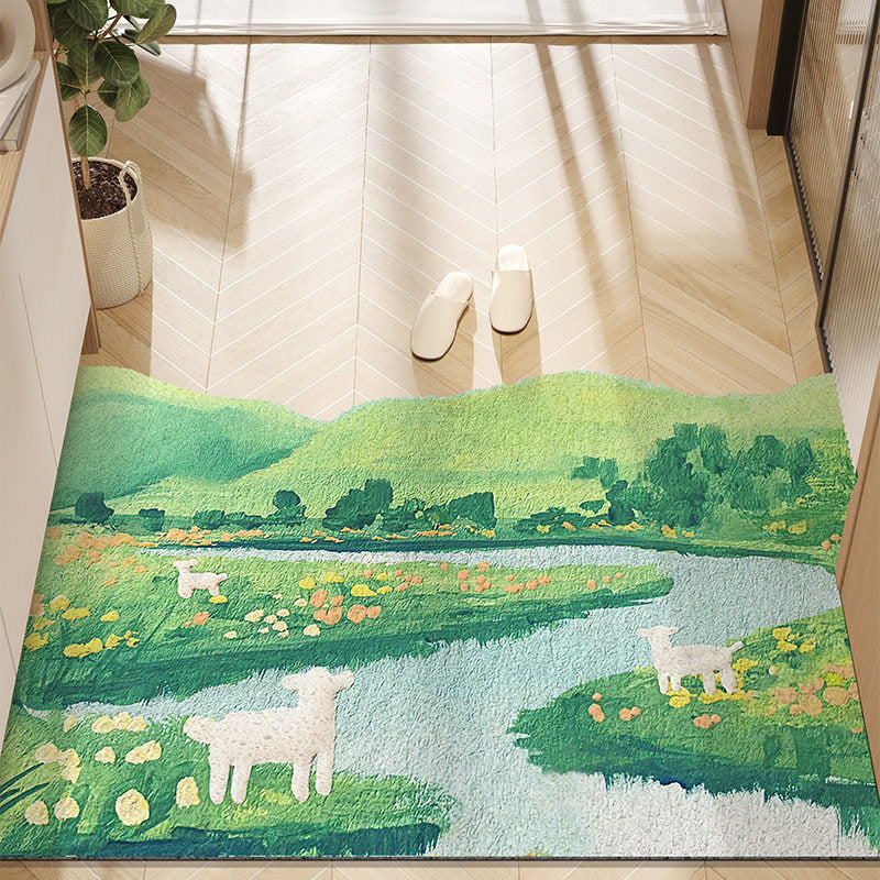 Cartoon Forest Animal Doormat Bowlift
