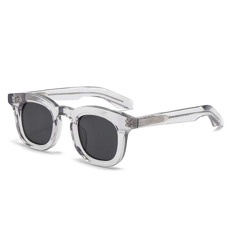 Women's trendy oversized sunglasses with transparent frame and polarized lenses Bowlift