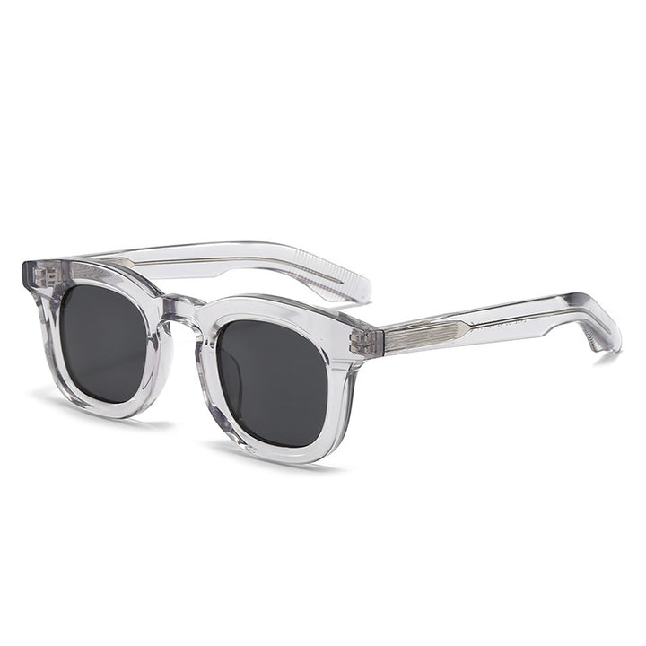 Women's trendy oversized sunglasses with transparent frame and polarized lenses Bowlift