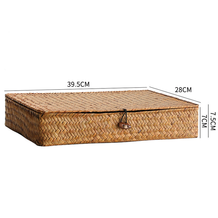Unisex Handwoven Storage Box with Lid Bowlift