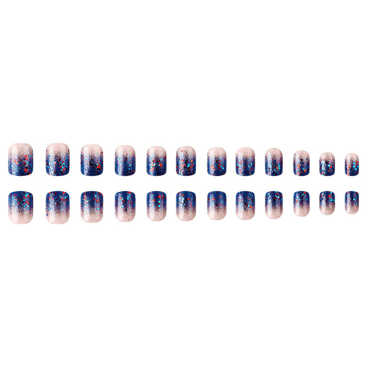 Glitter Gradient Press-On Nail Set Bowlift