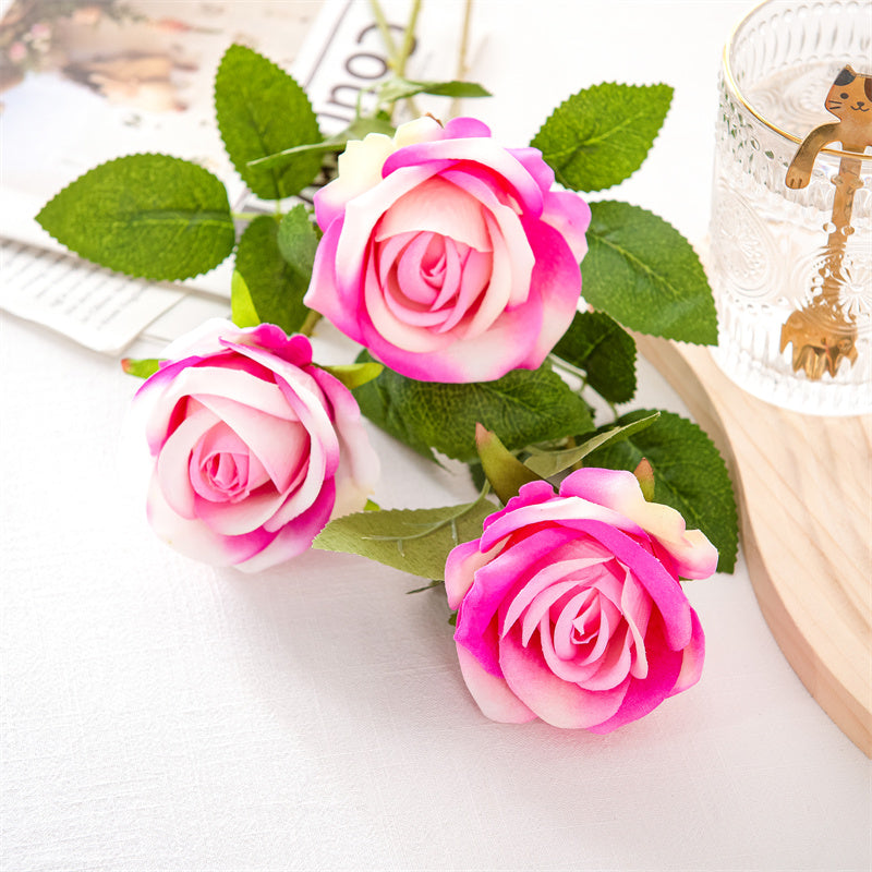 Realistic Elegant Rose Stem