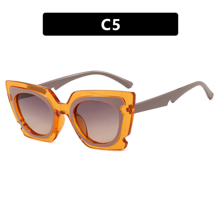 Women's oversized sunglasses with extravagant frame and UV protection Bowlift