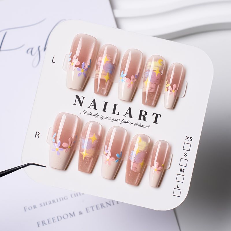 Ombre Leopard Print Press-On Nail Set Bowlift