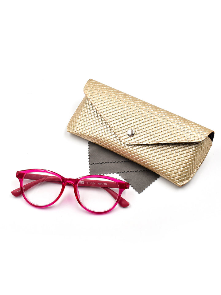 Textured Leather Eyewear Wallet Bowlift