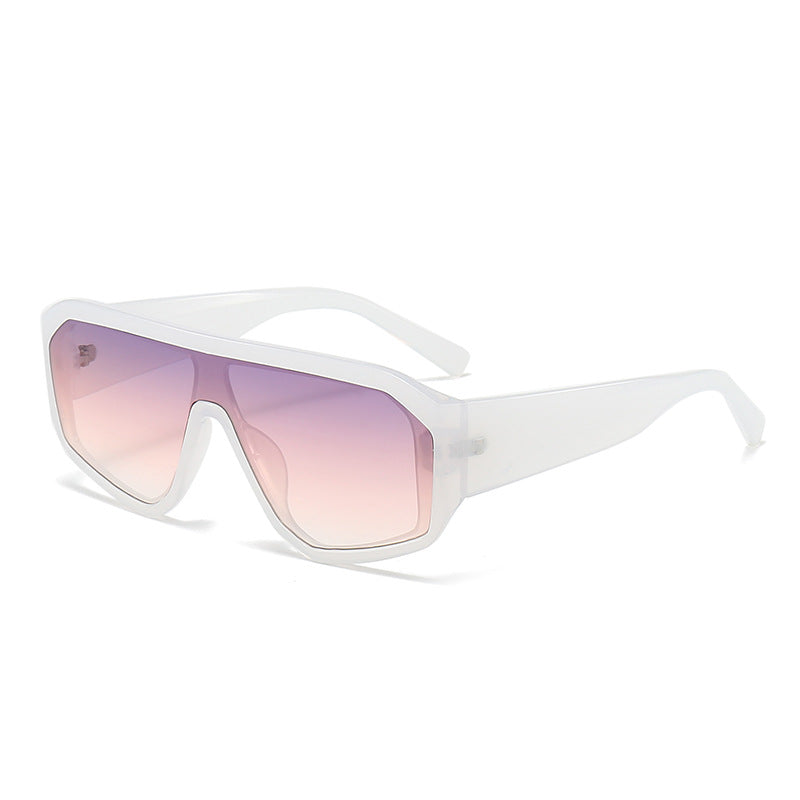 Men's Futuristic Oversized Shield Sunglasses Bowlift