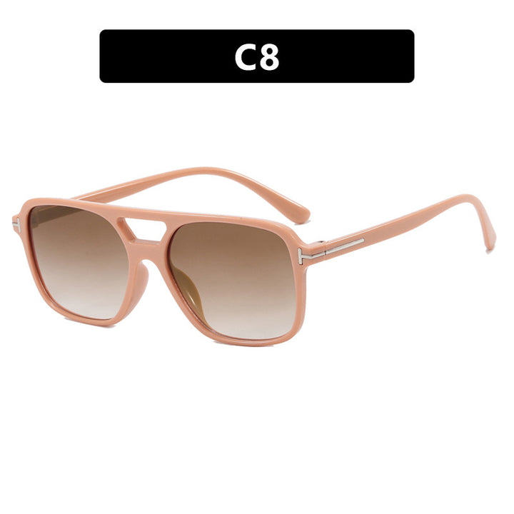 Ladies elegant geometric sunglasses with stylish frame Bowlift