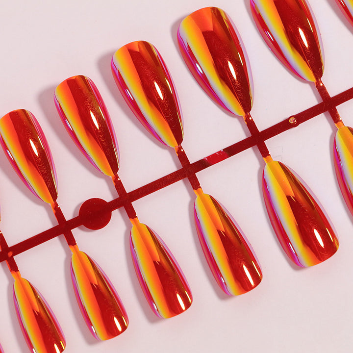 Artistic Gradient Press-On Nails Bowlift
