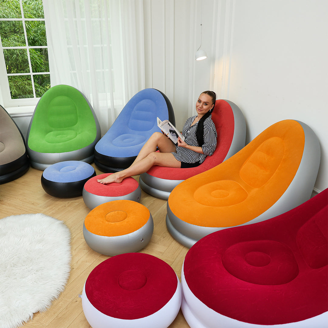 Women's Inflatable Comfort Sofa with Ergonomic Backrest Bowlift