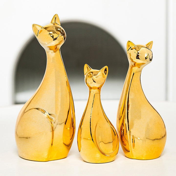 Decorative Ceramic Cat Bowlift