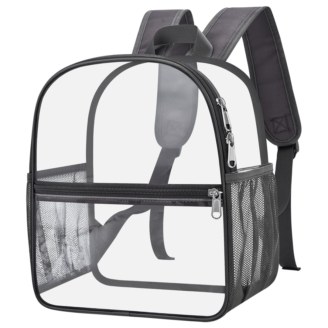 Unisex transparent backpack with functional design and multiple compartments Bowlift