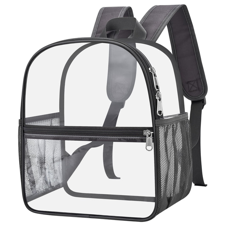 Unisex transparent backpack with functional design and multiple compartments Bowlift