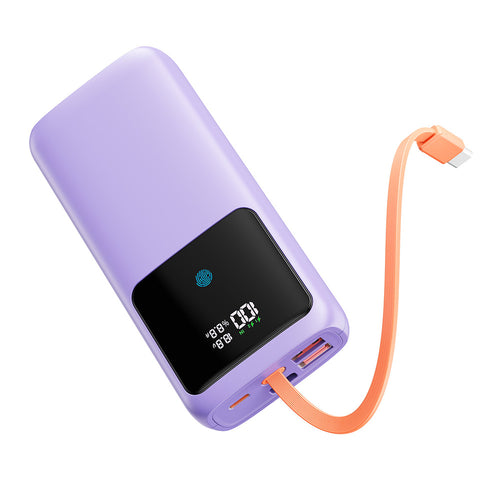 Power bank with LED display and integrated charging ports Bowlift