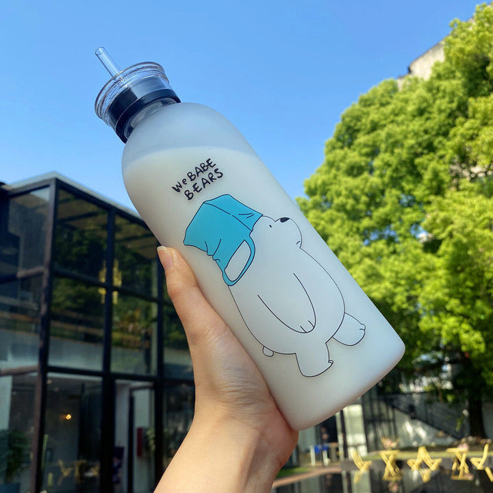 Women's creative drinking bottle with playful panda design Bowlift