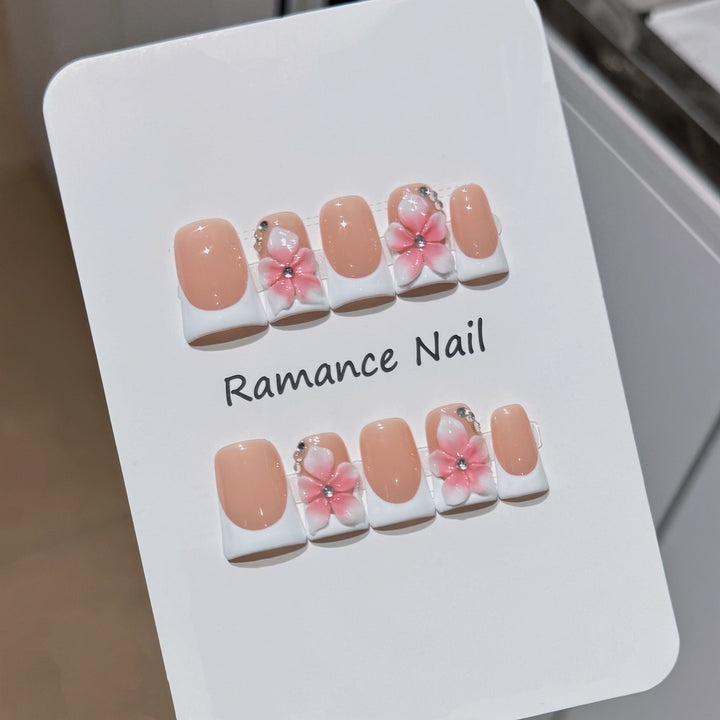 Floral Design Nail Art Set Bowlift