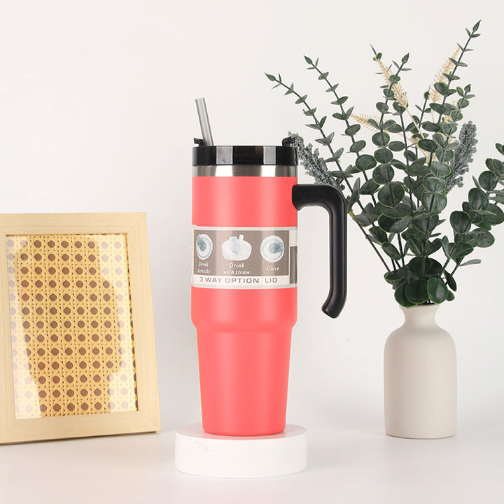 Unisex thermos mug with 3-in-1 drinking options Bowlift