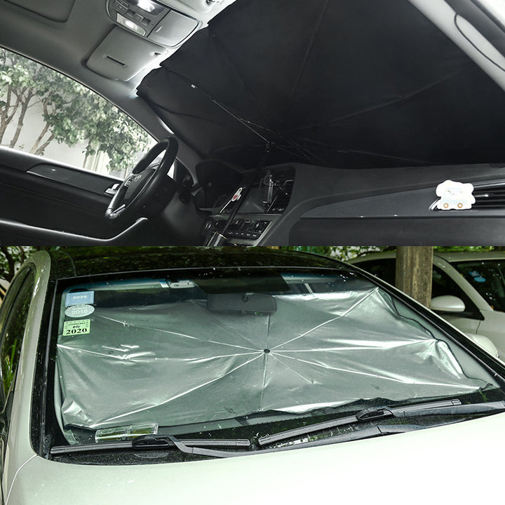 Women collapsible sunshade with windproof construction Bowlift