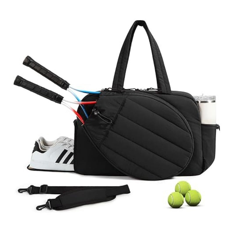 Sporty Tennis Equipment Tote Bag Bowlift