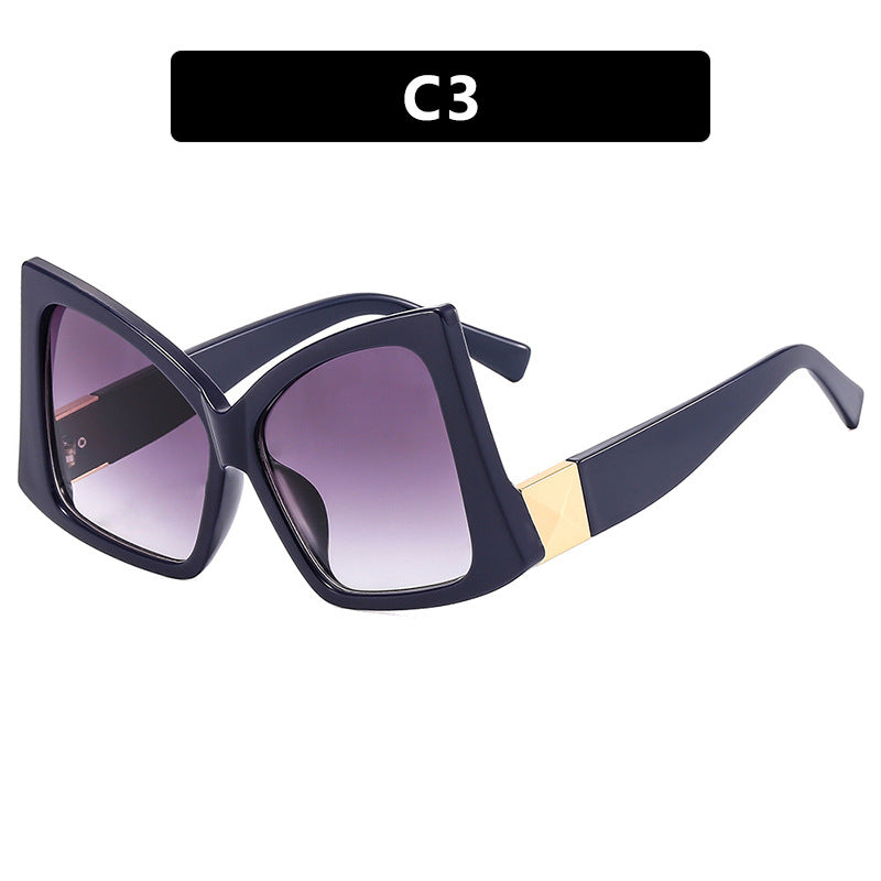 Women's oversized sunglasses with elegant square frame and protective UV protection Bowlift