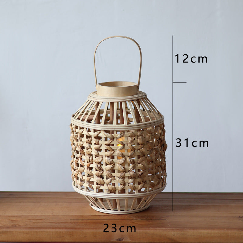 Handcrafted Rattan Lantern Bowlift