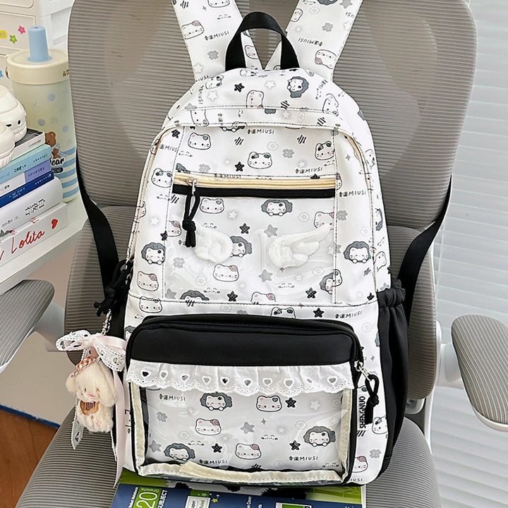 Cute Cartoon Print Backpack
