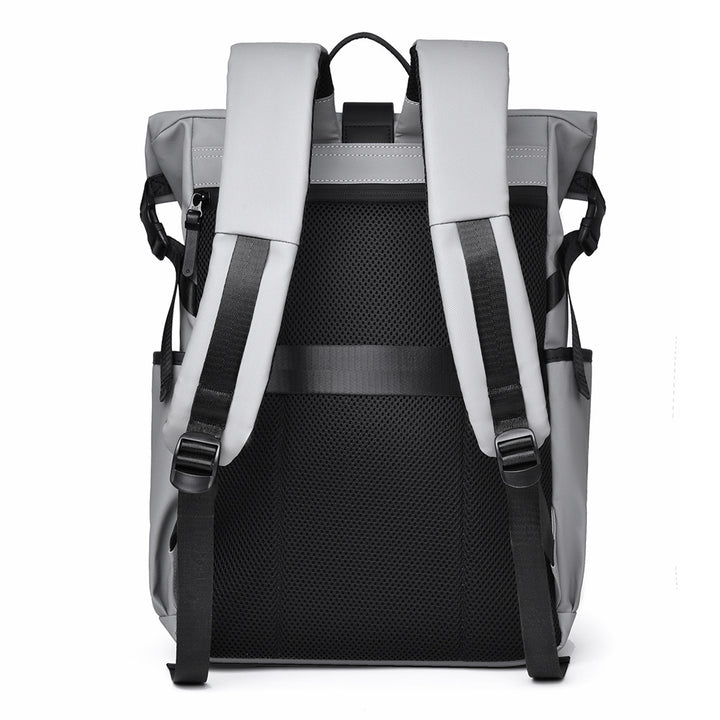 Stylish Roll-Top Travel Backpack Bowlift