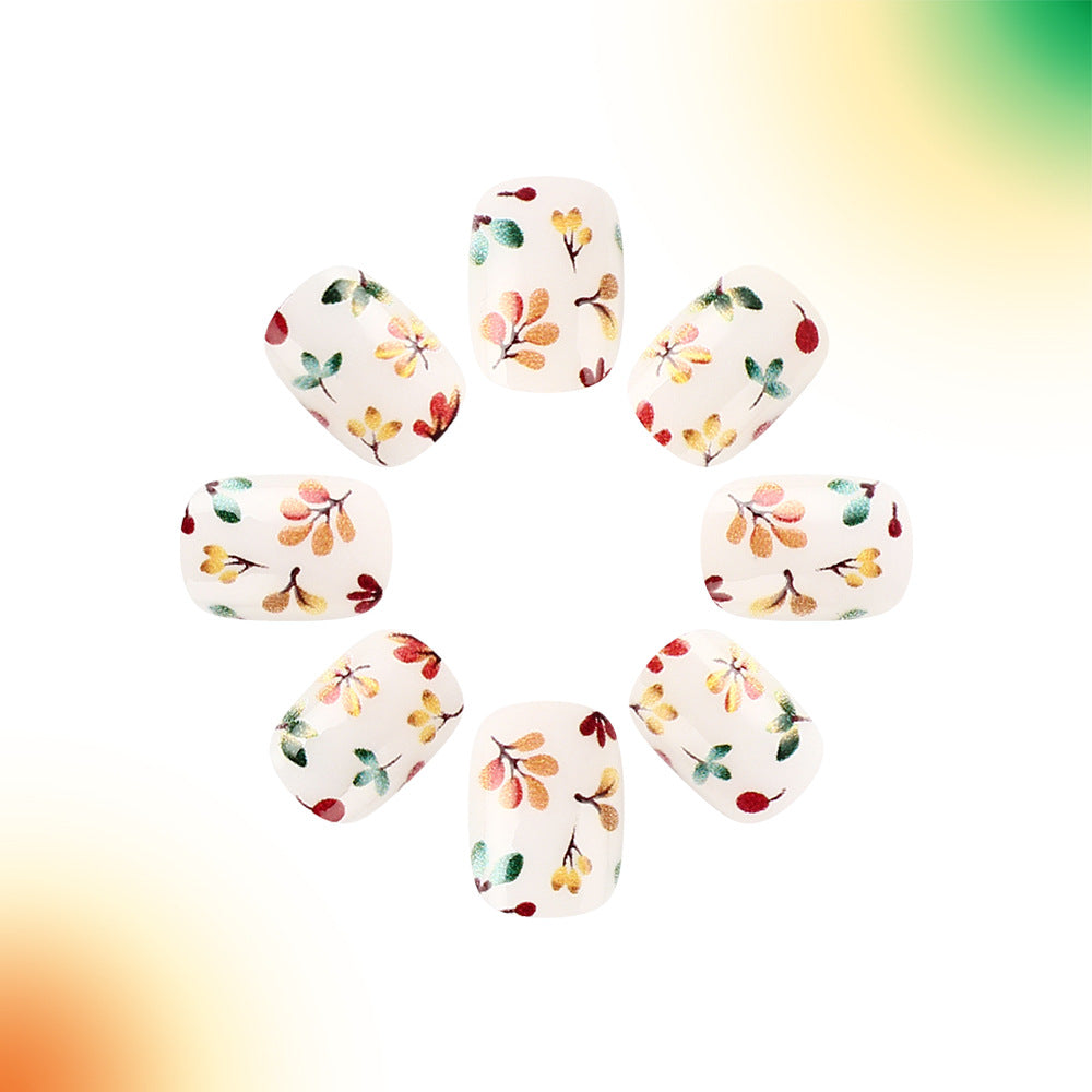 Floral Press-On Nail Art Bowlift