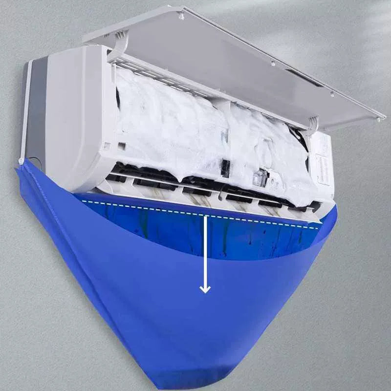 Unisex One Size wall-mounted air conditioner condensate catch funnel waterproof reusable fabric attachment Bowlift