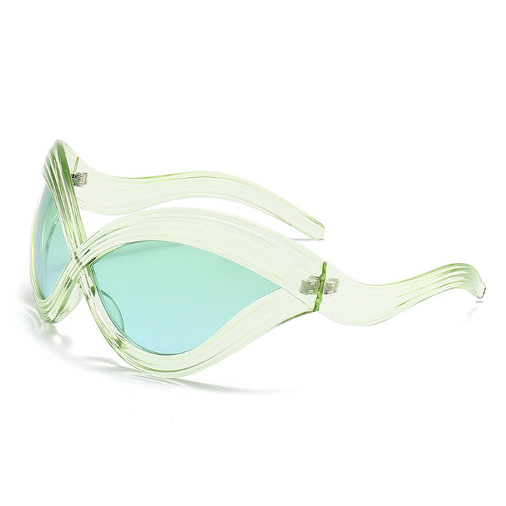 Women extraordinary sunglasses with curved design Bowlift
