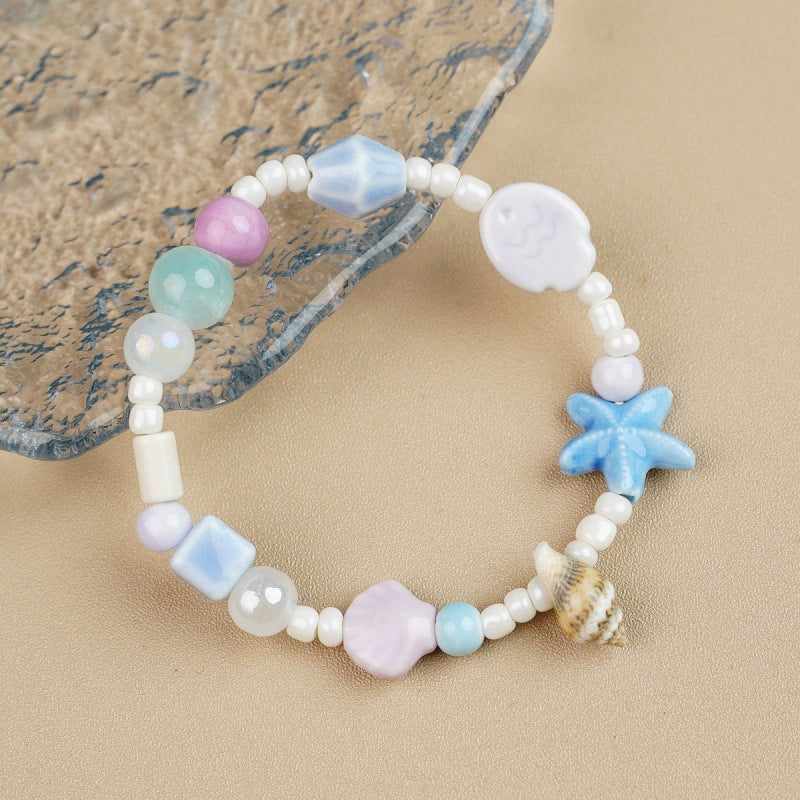 Heart-Shaped Beaded Bracelet Bowlift