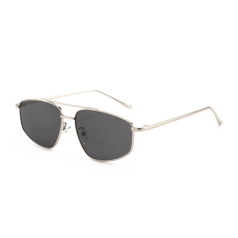 Women's geometric sunglasses with high-quality metal frame and polarized lenses Bowlift