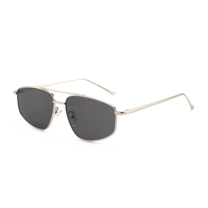 Women's geometric sunglasses with high-quality metal frame and polarized lenses Bowlift