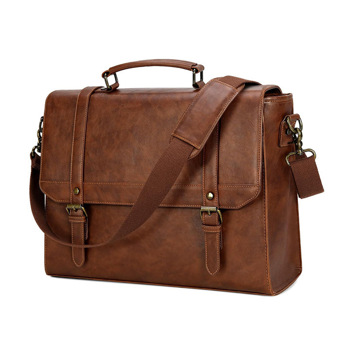 Briefcase Made of High-Quality Leather Bowlift