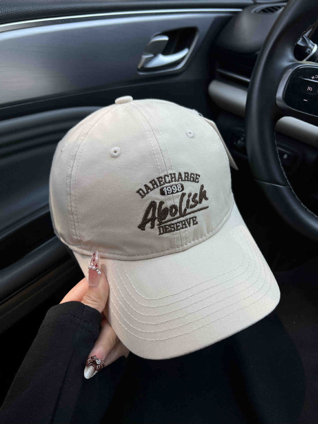 Men's Casual Distressed Graphic Cap Bowlift