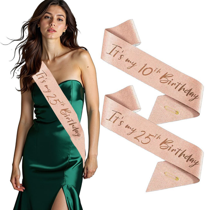 Ladies Festive 10th Birthday Decoration Ribbon Bowlift