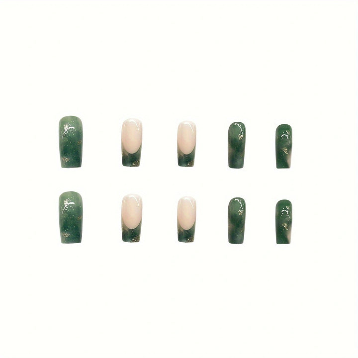 Elegant Press-On Nail Set Bowlift