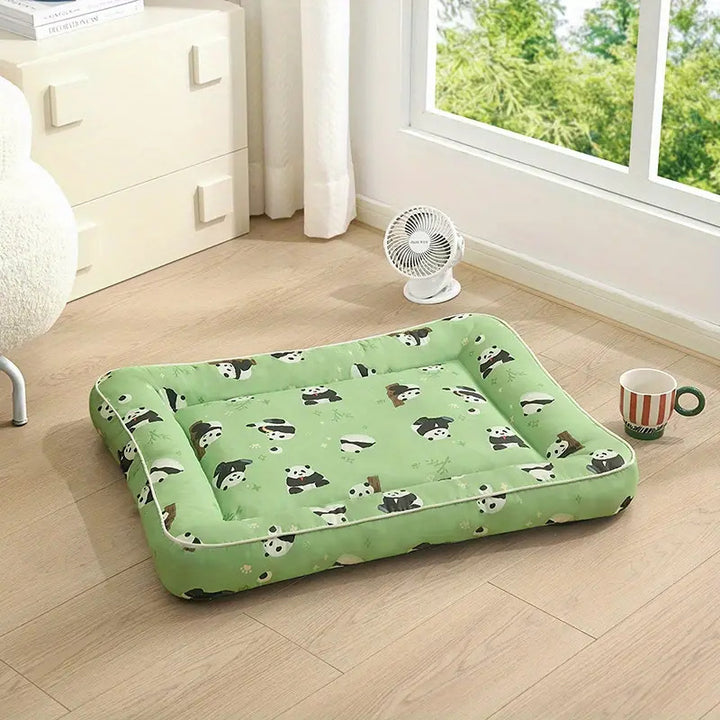 Panda-Themed  Mat  Dog Bed