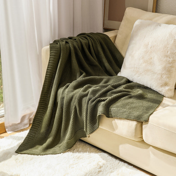 Chunky Knit Decorative Blanket