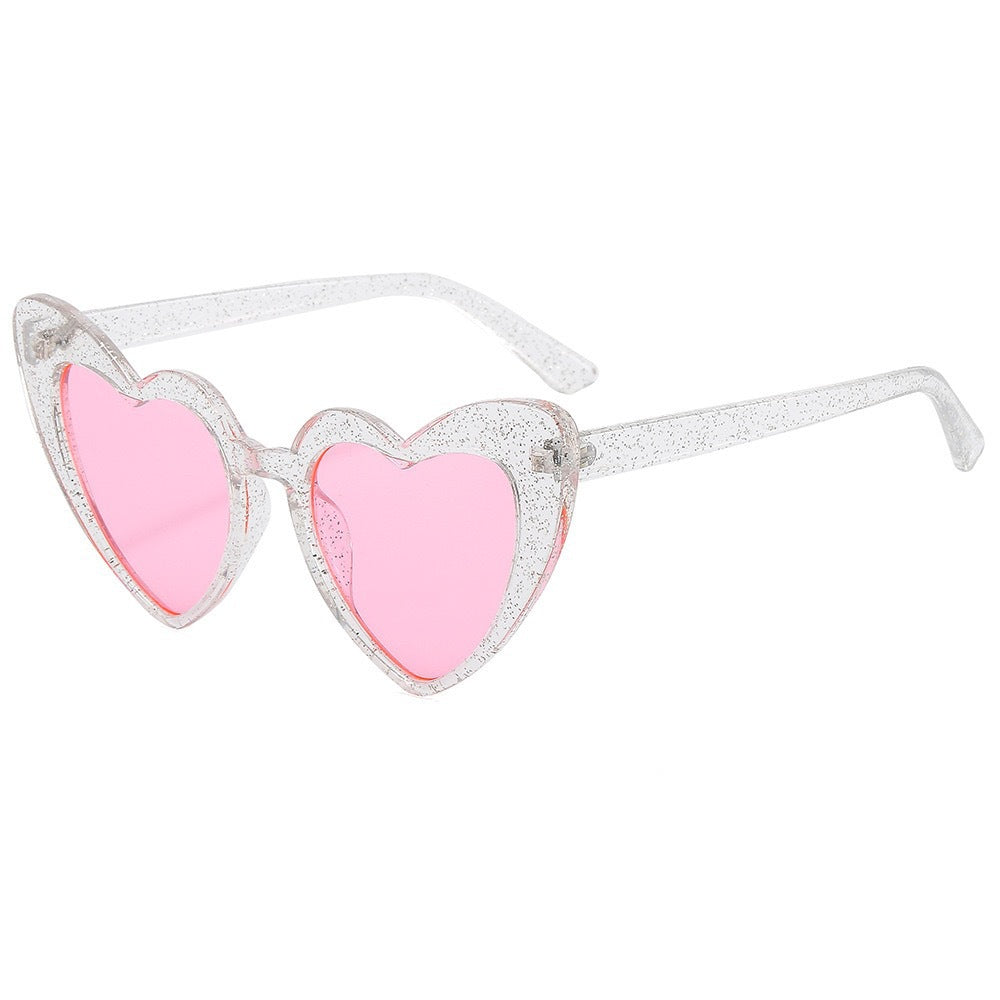 Heart-Shaped Retro Sunglasses Bowlift