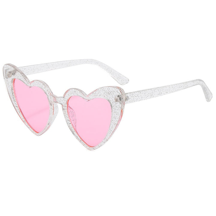 Heart-Shaped Retro Sunglasses Bowlift