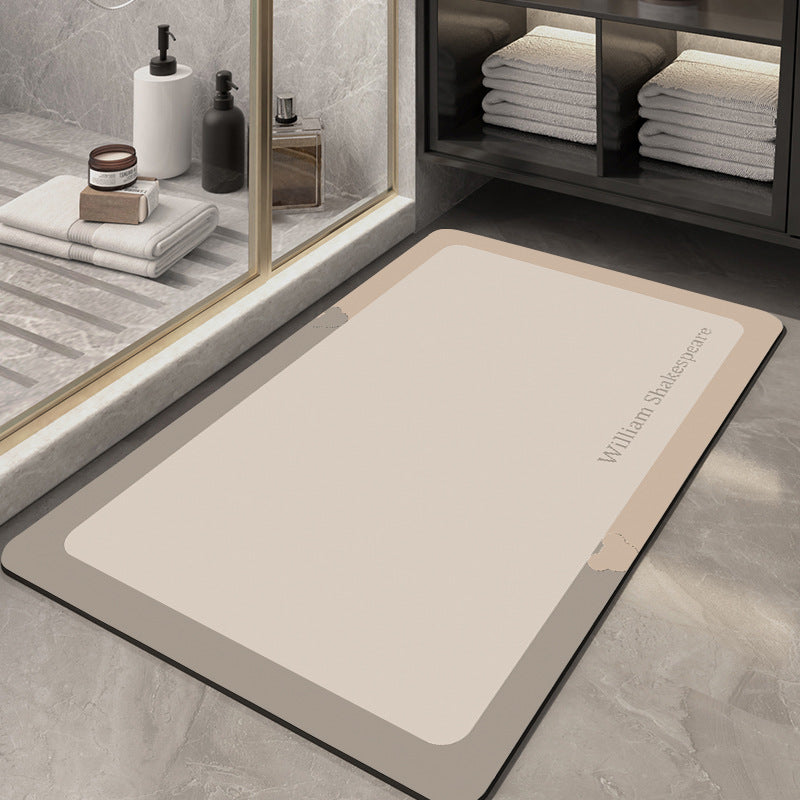 Stylish Geometric Pattern Bathroom Mat Bowlift