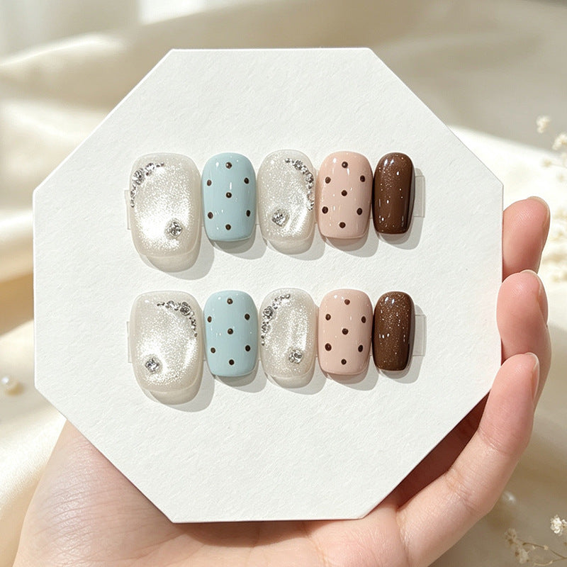 Luxury Decorative Press-On Nail Set Bowlift