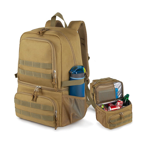 Multifunctional outdoor backpack with cooler Bowlift