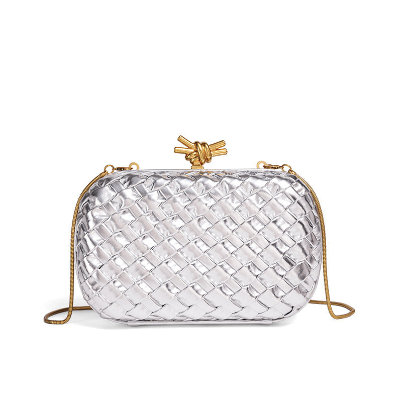 Elegant Woven Evening Clutch Bowlift