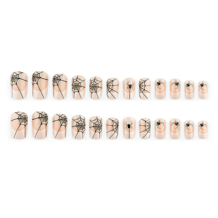 Halloween Artificial Nails with Spider and Web Design Bowlift