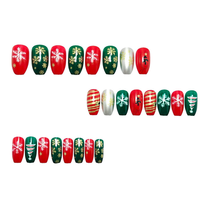 Christmas Art Nails with Festive 3D Design Bowlift