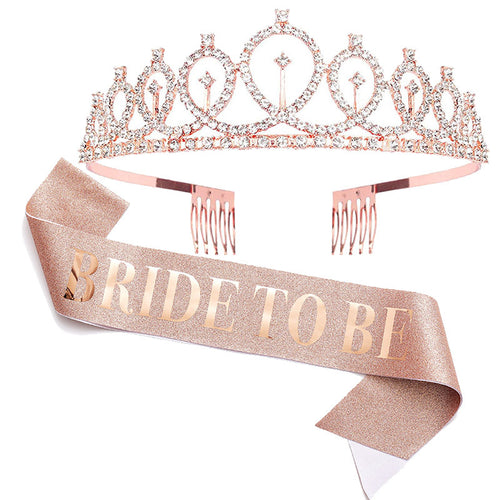 Women Glittering Tiara with Elegant Design Bowlift