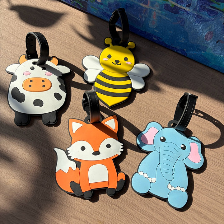 Cow-Themed Travel Luggage Tag Bowlift