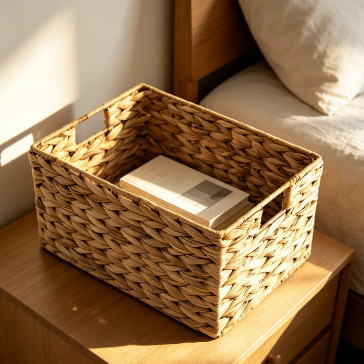 Woven Rectangular Storage Basket Bowlift